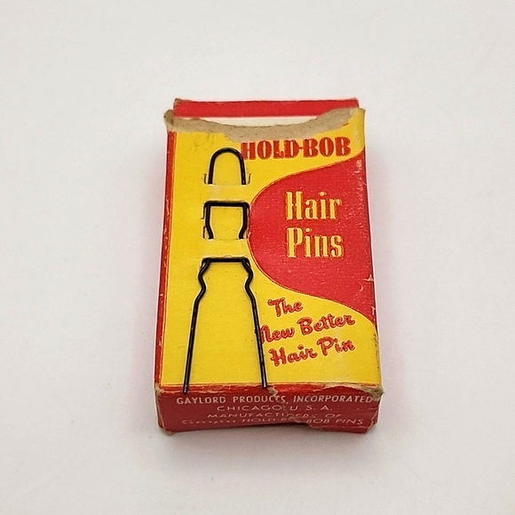 Vintage 1945 Gayla Hold Bob Hair Pins Full Box - Picture 1 of 8